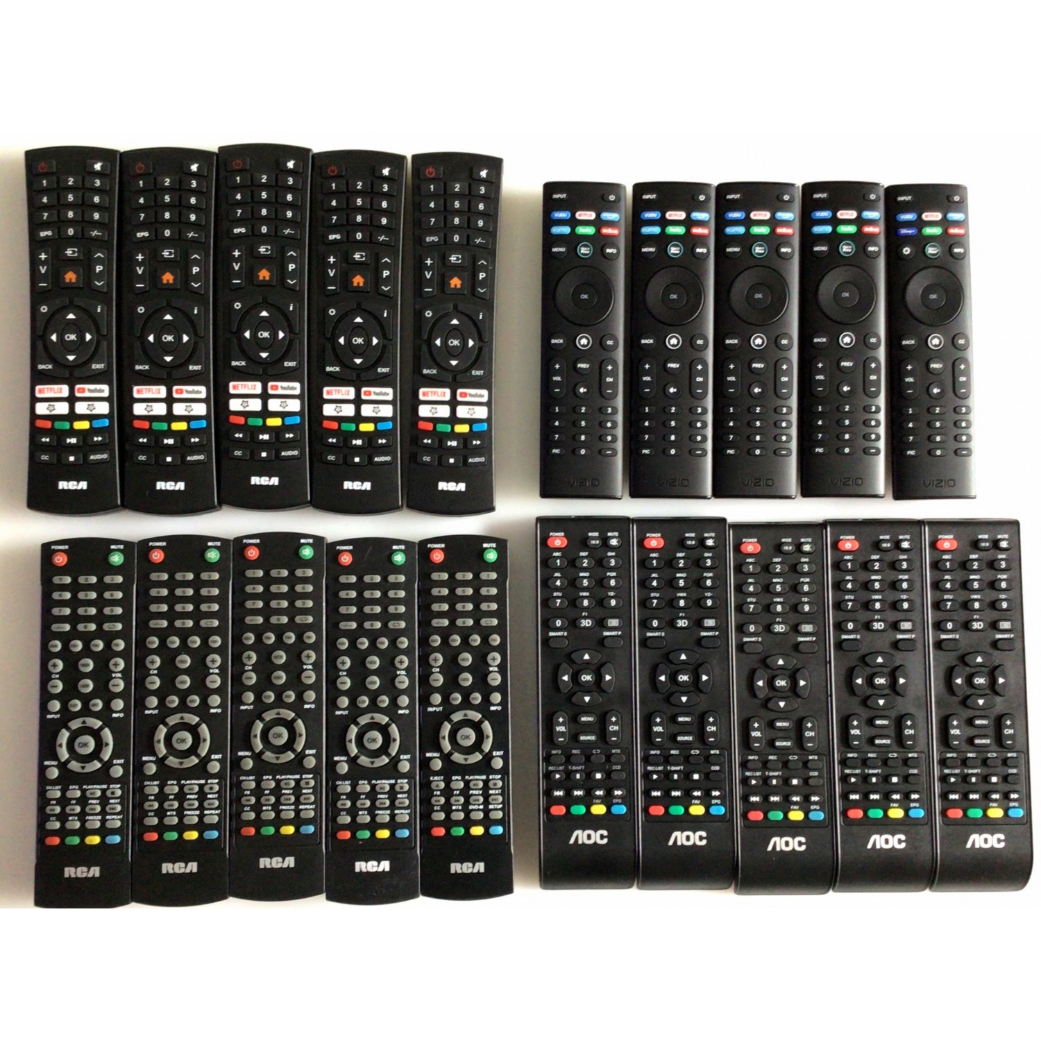 Kit De 50 Controles Para Television De Diferentes Marcas Smart Y Universales Marca China Aoc 0666